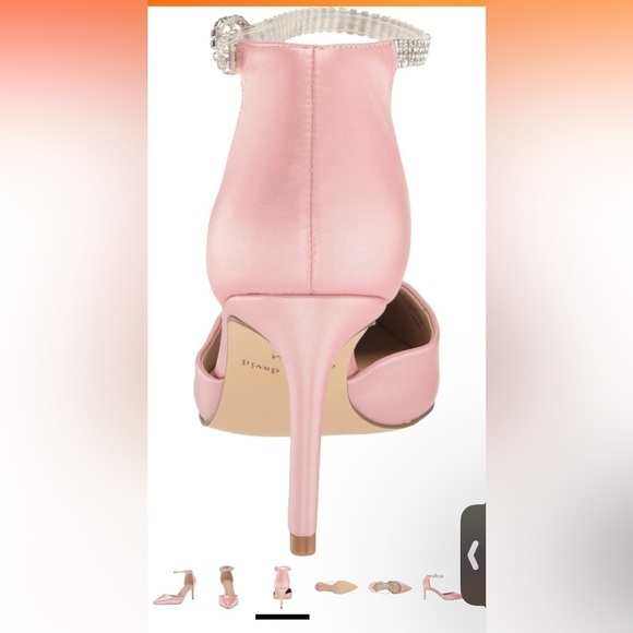 NWOT Charles David Women's Acker Pump 8.5 pink/ rhinestones - Picture 3 of 9